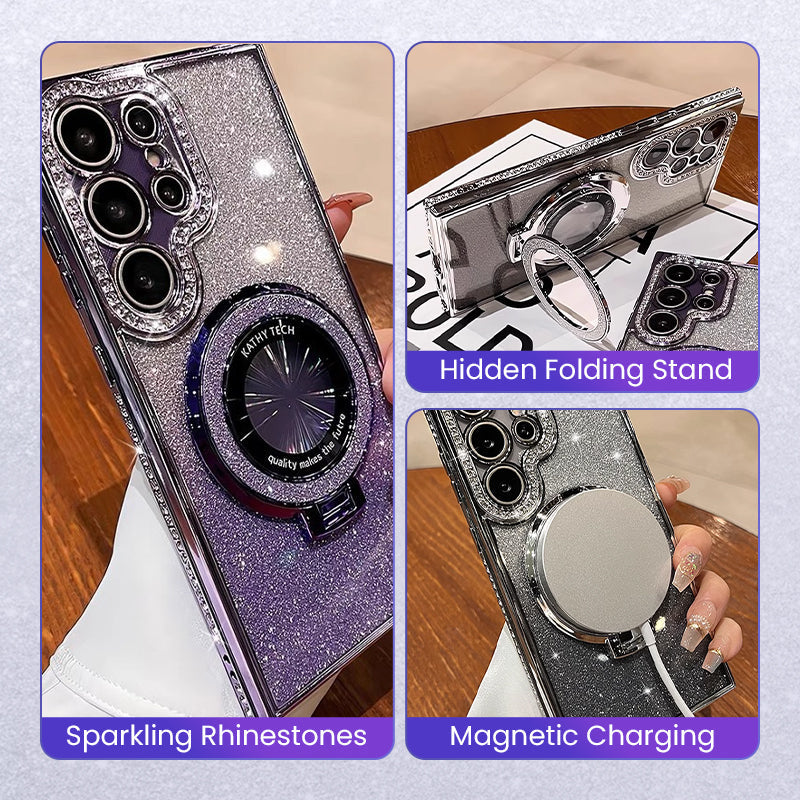 💥Limited time 50% off🔥Shiny Foldable Stand Protective Case for Samsung S Series