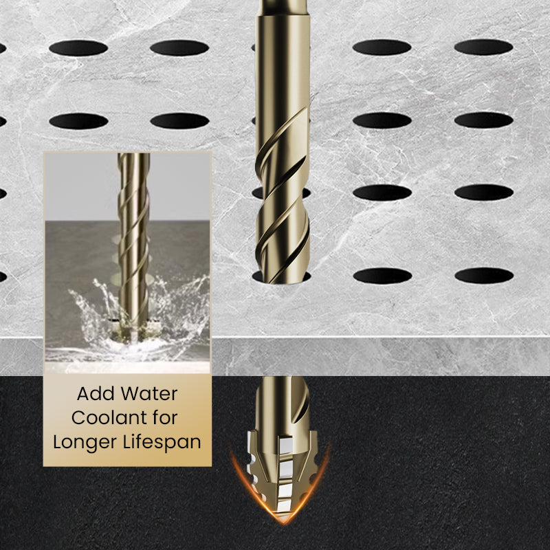 🏆Flash Sale⚡ 50K+ SOLD! 💥High-Strength 4-Flute Serrated Eccentric Drill Bit Kit