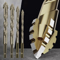 🏆Flash Sale⚡ 50K+ SOLD! 💥High-Strength 4-Flute Serrated Eccentric Drill Bit Kit