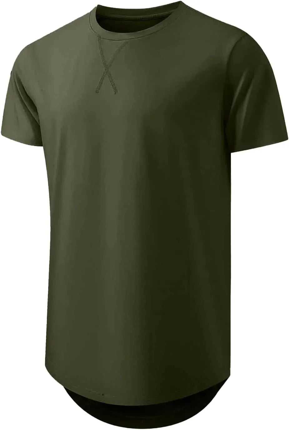 JMIERR Mens 3 Pack Cotton Hipster Hip Hop Longline Crewneck T-Shirt