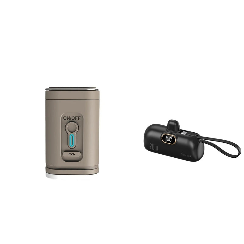 🏕️ Rechargeable Camping Air Pump – LED Light, Fast Inflation, Compact – Cash on Delivery 🔋