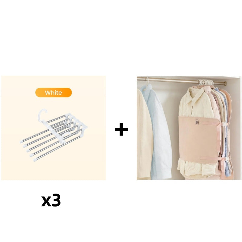 🔥Buy More Save More🔥Household Multifunctional Telescopic Folding Multi-layer Pants Storage Rack