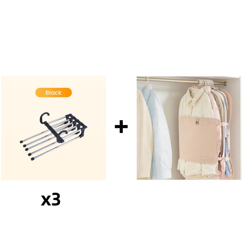 🔥Buy More Save More🔥Household Multifunctional Telescopic Folding Multi-layer Pants Storage Rack