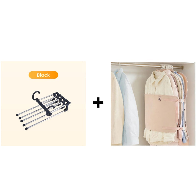 🔥Buy More Save More🔥Household Multifunctional Telescopic Folding Multi-layer Pants Storage Rack