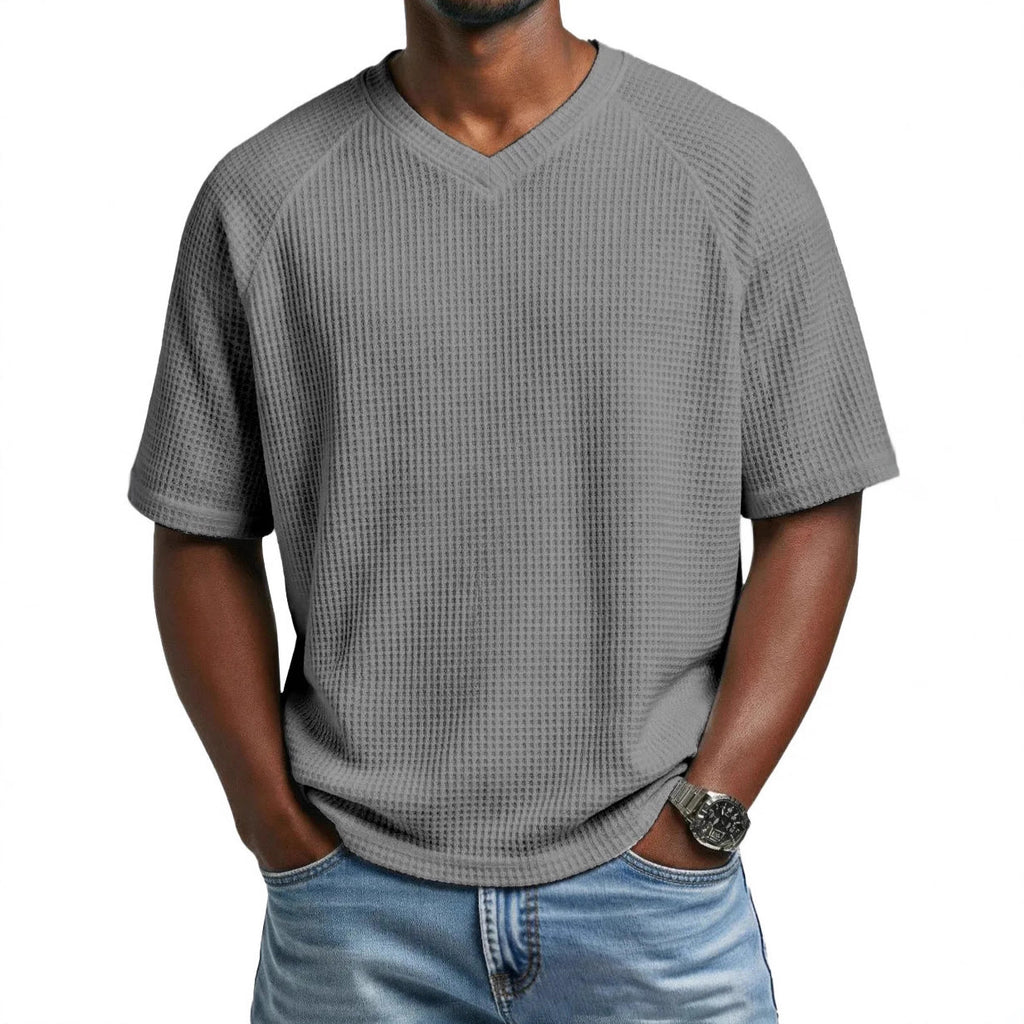 Fashion V-neck short-sleeved shirt