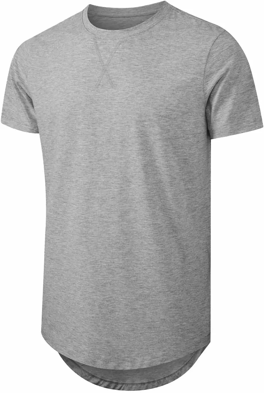 JMIERR Mens 3 Pack Cotton Hipster Hip Hop Longline Crewneck T-Shirt