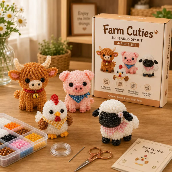 🎁 Hot Sale 49% OFF 🔥3D Beaded Animal DIY Craft Kit