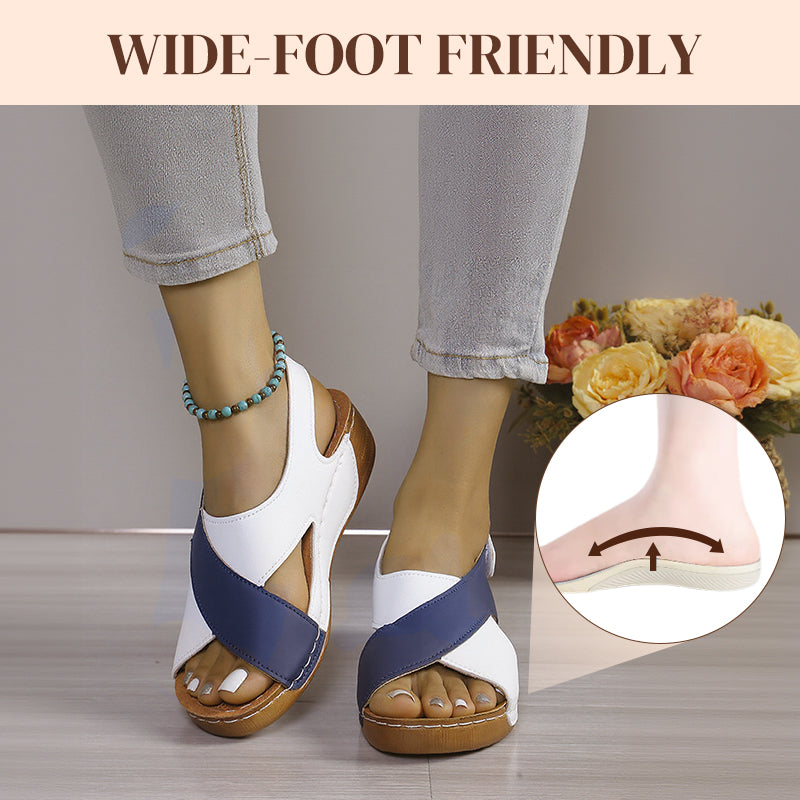 🔥Hot Sale 50%OFF 🏖️Women's Ultra Comfortable Slope Heel Orthopaedic Sandals