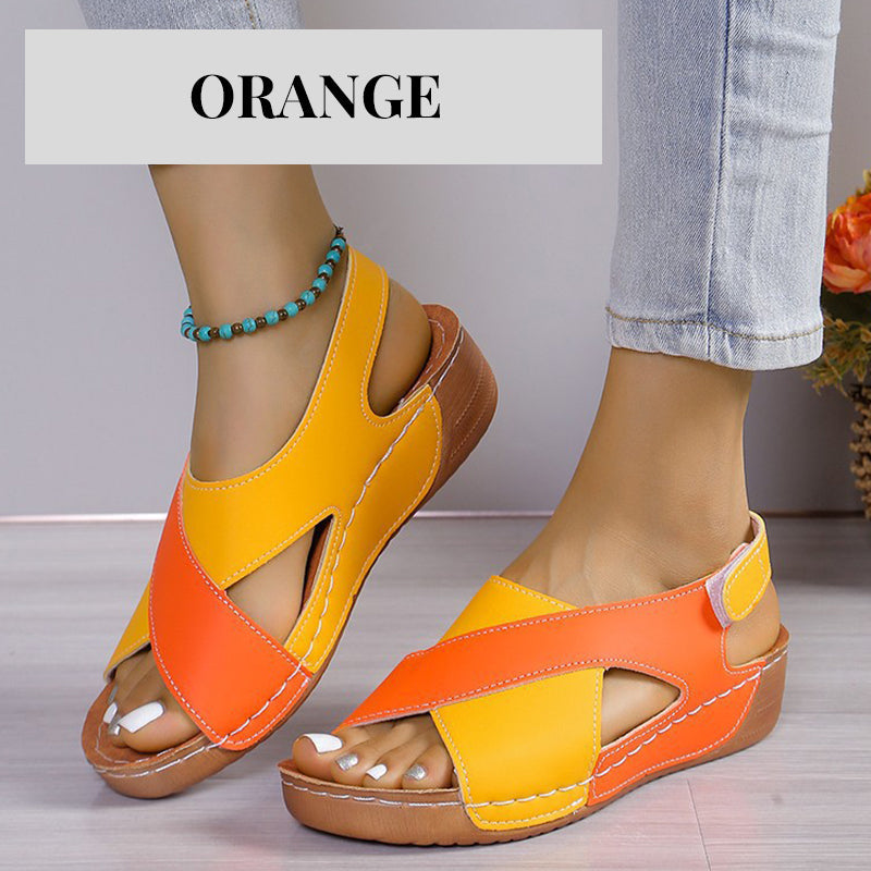🔥Hot Sale 50%OFF 🏖️Women's Ultra Comfortable Slope Heel Orthopaedic Sandals
