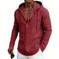 2026 Casual Linen Hooded Long Sleeve Sweatshirt