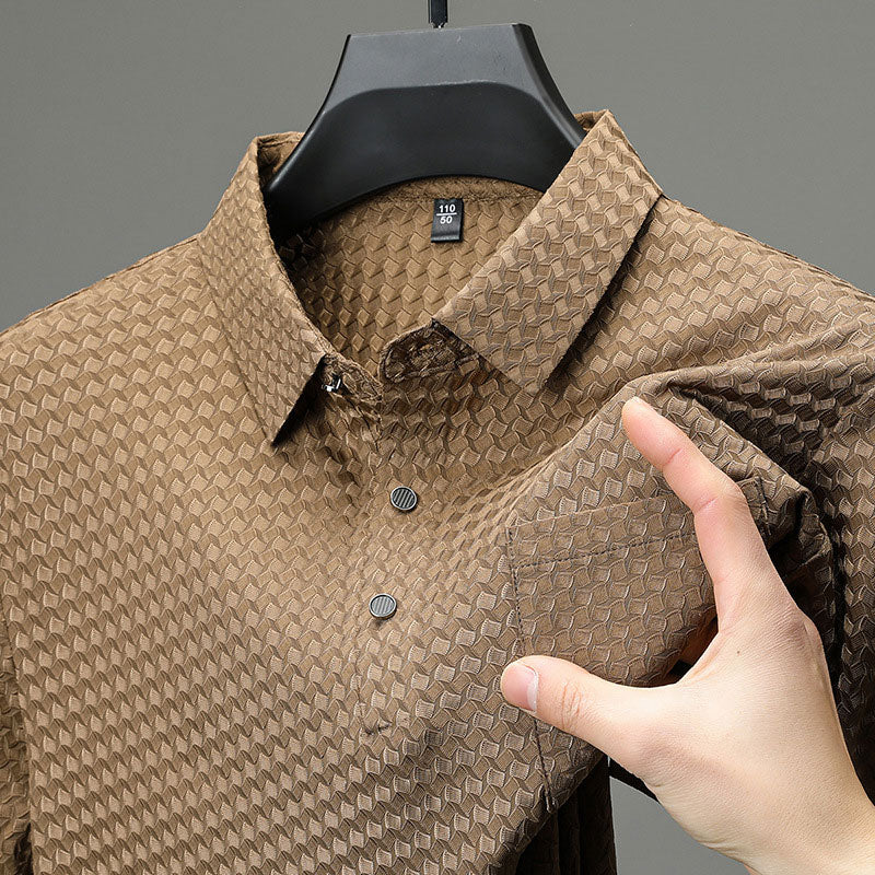 ⏳ Limited time 50% off! 💥Men's Textured Short Sleeve Shirt