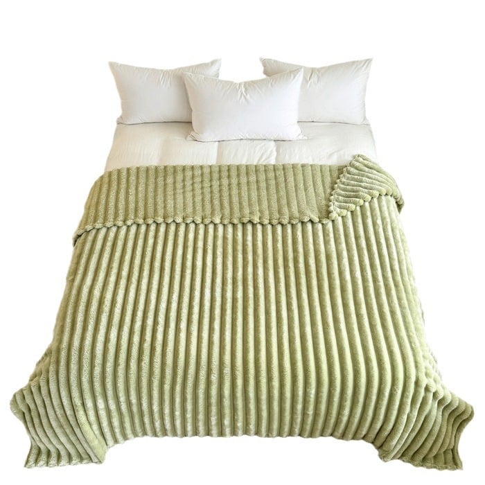 💫2025 Hot Sale🛏️Thickened rabbit plush&milk velvet cover blanket