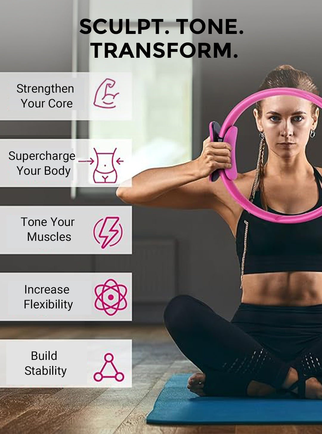 ⏳Time-Limited Special⏰Pilates Ring Fitness Trainer | Toning Ring for Core, Arms & Legs