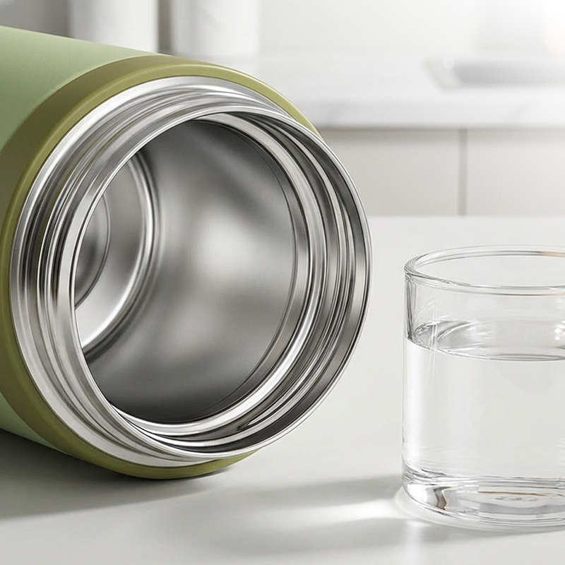📢📢50% OFF!!⏰Stainless Steel Vacuum-Insulated Bottle with Lidded Cup