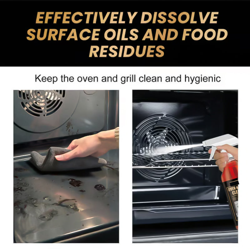Powerful Oven & Grill cleaner SprayI Dissolves Grease in 5 Mins No Scrubbing & Eliminates Odors🔥