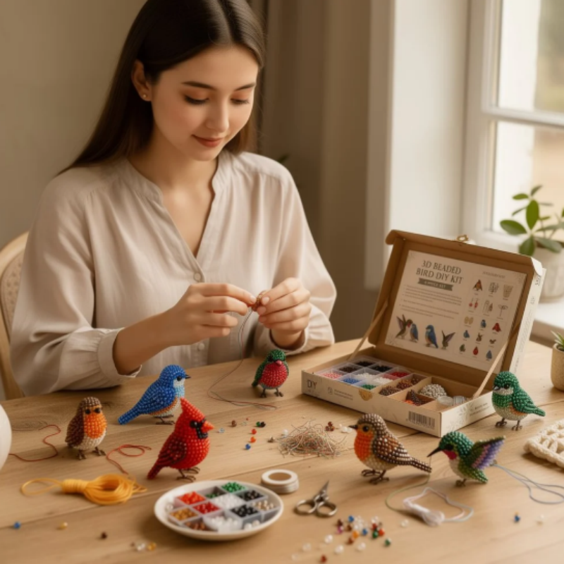 🎁 Hot Sale 49% OFF 🔥3D Beaded Animal DIY Craft Kit