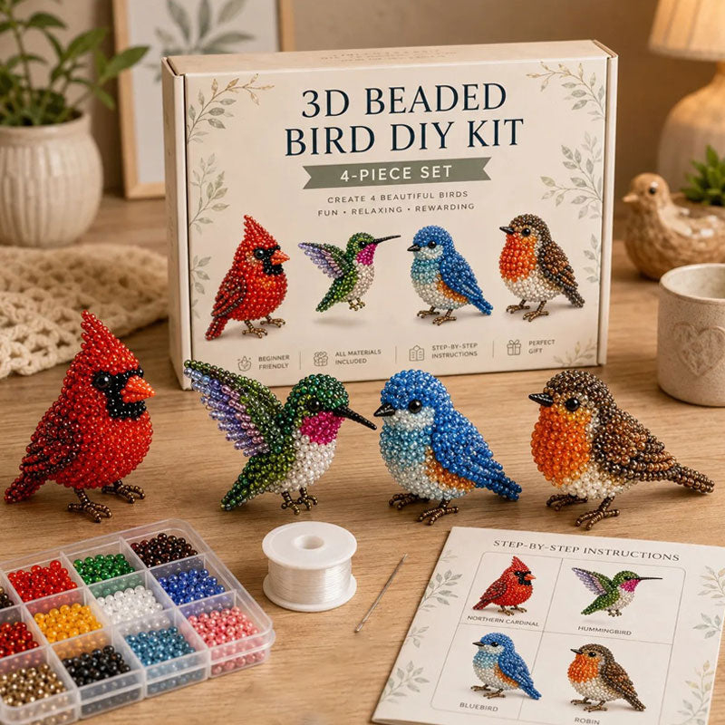🎁 Hot Sale 49% OFF 🔥3D Beaded Animal DIY Craft Kit